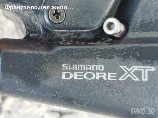 Комбинирани команди 24 скорости за велосипед колело Shimano deore xt st m 739.с лек проблем лостче , снимка 4 - Части за велосипеди - 52138154