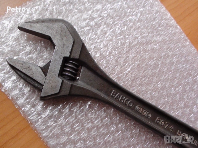 BAHCO ergo 8074 - MADE IN SWEDEN - 375 mm-15" - ORIGINAL BAHCO - ПРОФЕСИОНАЛЕН Раздвижен Ключ !!!!!!, снимка 2 - Ключове - 52251525