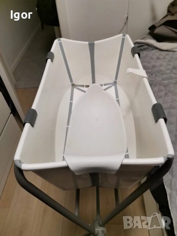 Сгъваема вана Stokke Flexi Bath комплект, снимка 2 - За банята - 52949925