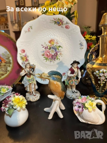 Karl Ens Germany - “Рибарчето” изключително красива птица с плячка в човката Код P1686, снимка 15 - Антикварни и старинни предмети - 52941780