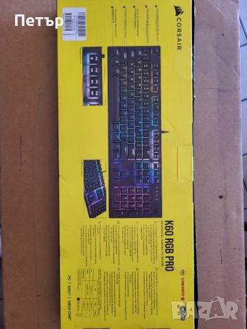 Клавиатура Corsair K60 RGB PRO, снимка 6 - Клавиатури и мишки - 46125011