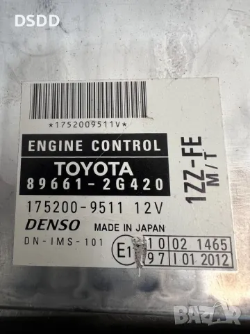 Компютър двигател / ECU 89661-2G420 за Toyota Celica 1.8 VVT-i 1ZZ-FE, снимка 4 - Части - 49676442