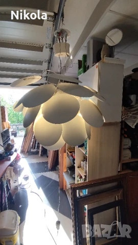 Полилей стил Marset Discocó с три крушки 80/60см, снимка 3 - Полилеи - 51197688