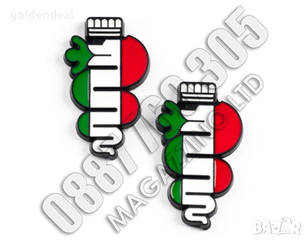 Метална Емблема за Алфа Ромео Змия с Италиански Флаг Alfa Romeo, снимка 2 - Аксесоари и консумативи - 53746920