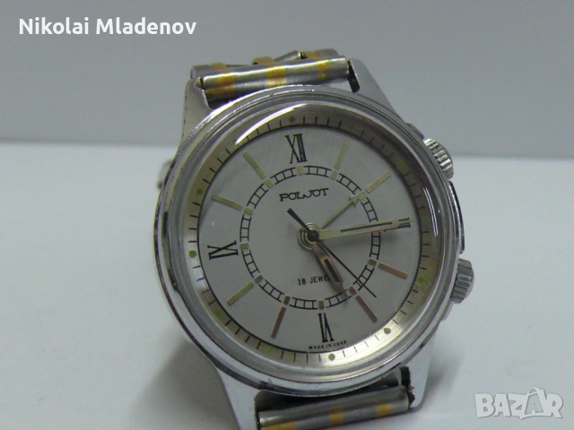 Съветски Полет/POLJOT Звънчев Мъжки ръчен часовник, работещ, снимка 11 - Мъжки - 53277248