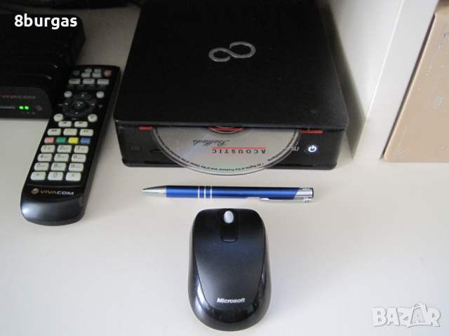 Fujitsu Esprimo Q520 Mini PC с DVD, i3-4160T, 4GB RAM, 500GB, подарък безжична мишка Microsoft, снимка 1 - За дома - 45012009