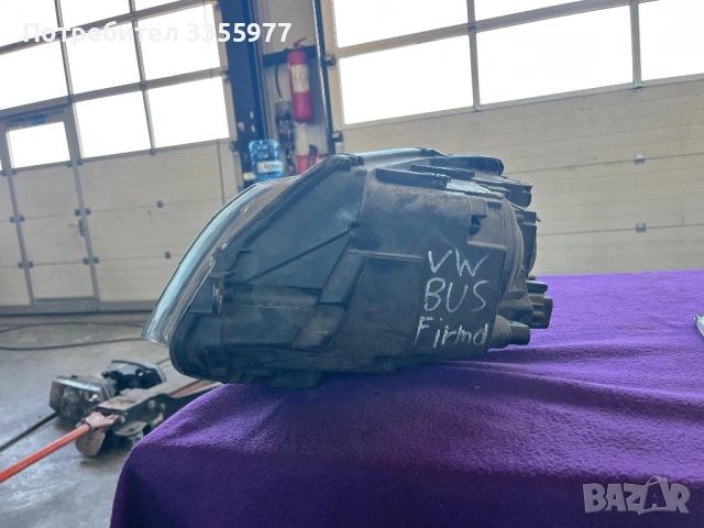 Фар десен vw t5 transporter  фолксваген т5 транспортер, снимка 2 - Части - 53105937