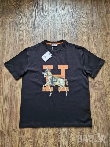 страхотна мъжка тениска HERMES размер S M L XL 2XL , снимка 1 - Тениски - 49034266