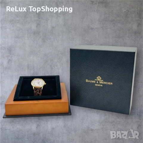 Baume & Mercier Classima automatic solid gold 18k мъжки дрес часовник, снимка 12 - Мъжки - 51947118