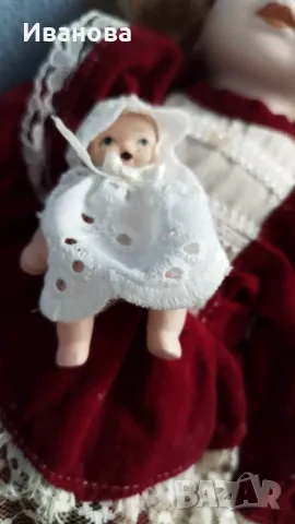 Порцеланова старинна колекционерска кукла, снимка 4 - Кукли - 49778629