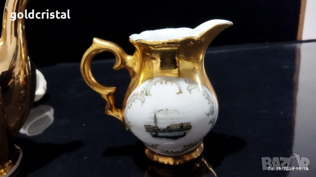 старинен немски порцелан Бавария чайник и каничка , снимка 6 - Антикварни и старинни предмети - 51635841