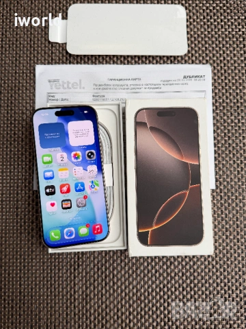 36М Гар!❗️100%🔋iPhone 16 Pro ❗️Лизинг от 30€/мес❗️ Desert Titanium❗️128GB , снимка 9 - Apple iPhone - 54077928
