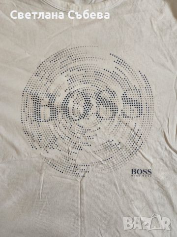 Оригинална тениска boss  размер L , снимка 2 - Тениски - 45537288