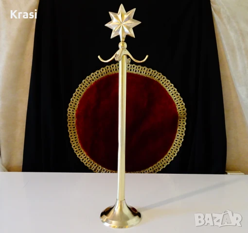 Бронзова стояща закачалка,бронзова стойка, снимка 7 - Антикварни и старинни предмети - 50909964