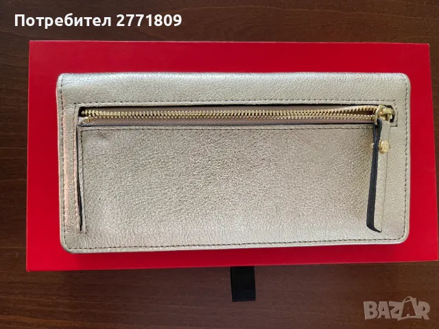 GIANNI CHIARINI Оригинален кожен портфейл - Златист, снимка 8 - Портфейли, портмонета - 50108633