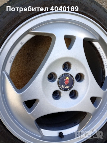 Гуми с джанти Saab, снимка 2 - Гуми и джанти - 54231354