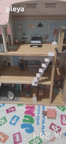 Дървена къща за игра с кукли lidl, снимка 4 - Играчки за стая - 52873239