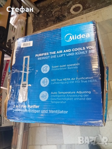Midea вентилатор и пречиствател , снимка 2 - Овлажнители и пречистватели за въздух - 53914612