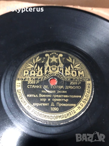 Стара българска шеллакова плоча, снимка 2 - Грамофонни плочи - 53529074