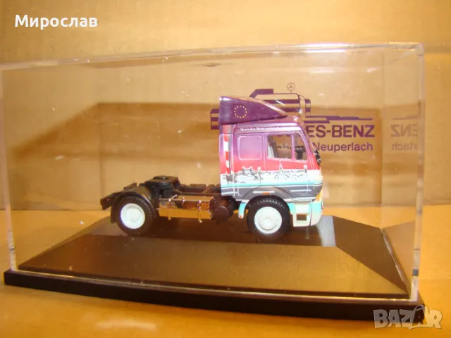 HERPA H0 1/87 MERCEDES BENZ ВЛЕКАЧ КАМИОН МОДЕЛ ИГРАЧКА, снимка 2 - Колекции - 48483628