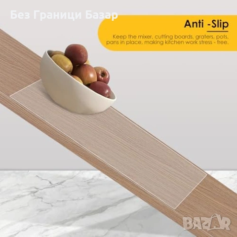 Нова Прозрачна силиконова термоустойчива подложка 60x40 см за кухненски плот, снимка 5 - Други стоки за дома - 54233608