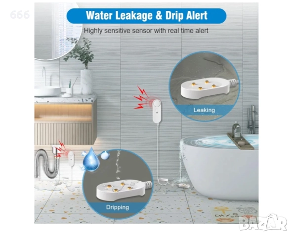 Детектор за течове на вода, снимка 7 - Друга електроника - 52895849