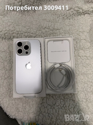 Продавам IPhone 15 Pro, White Titanium, 128GB
