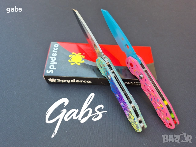 Сгъваем нож Spyderco C240 Smock,два цвята, снимка 11 - Ножове - 53476640