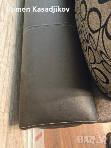 масивни дивани корпус естествена кожа и възглавници от текстил , снимка 2 - Дивани и мека мебел - 53255138