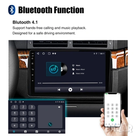 BMW серия 3 E46/M3 2-DIN мултимедия с Android’14 4GB/64GB , снимка 11 - Аксесоари и консумативи - 53053808