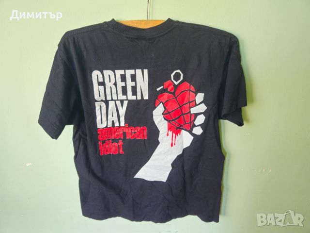 Green Day тениска band tee M music rock , снимка 5 - Тениски - 45933909