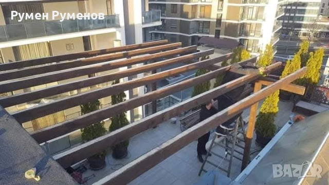 ТОП НАВЕСИ  дървени  навеси, метални навеси навеси navesi, снимка 4 - Ремонти на покриви - 54202593