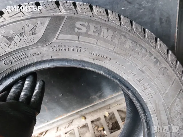 2бр.зимни гуми SEMPERIT 225/65/16C 112R DOT 3928, снимка 7 - Гуми и джанти - 48762053