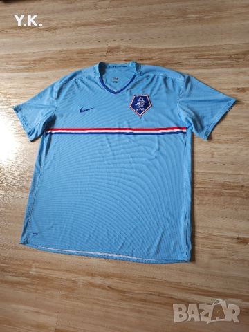 Оригинална мъжка тениска Nike FitDry x Nederlands National Football Team / Season 08 (Away), снимка 2 - Тениски - 45447819