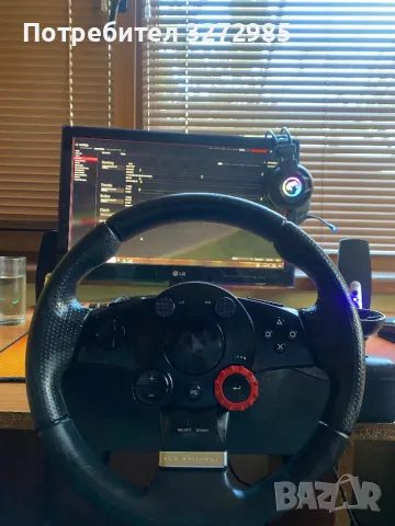 Logitech GT Driving Force, снимка 3 - Джойстици и геймпадове - 47665021