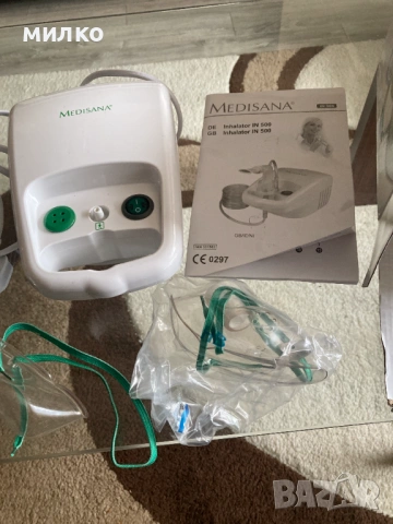 Компактен компресорен инхалатор  Medisana IN 500 , снимка 3 - Друга електроника - 53566069