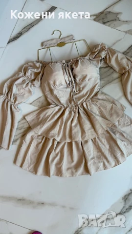 Налични рокли с ръкав и чокър страхотни и удобни, снимка 3 - Рокли - 51200043