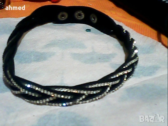 красив комплект кожено  колие гривна, снимка 5 - Бижутерийни комплекти - 52543863