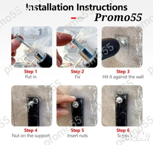 Професионални Кръгли Стоманени Пирони с Резба и Гайка за Пистолет, снимка 8 - Други инструменти - 50626846