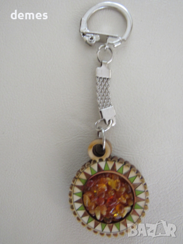 Ключодържател от първокласен балтийски кехлибар