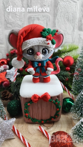 Коледна  Мишка, идеален подарък за малки и големи!!!