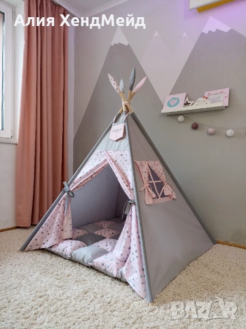 Детска палатка за игра Типи, снимка 5 - Бебешки легла и матраци - 54033513