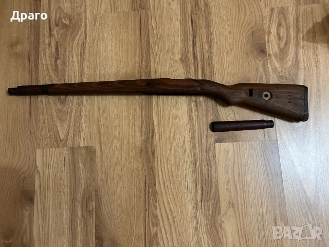 Приклад и полуложа за карабина Маузер 98к военно производство Mauser 98k, снимка 3 - Антикварни и старинни предмети - 52929657