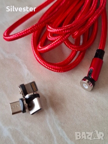 USB магнитни кабели за зареждане на телефон, 1 и 3м., снимка 4 - USB кабели - 47207940