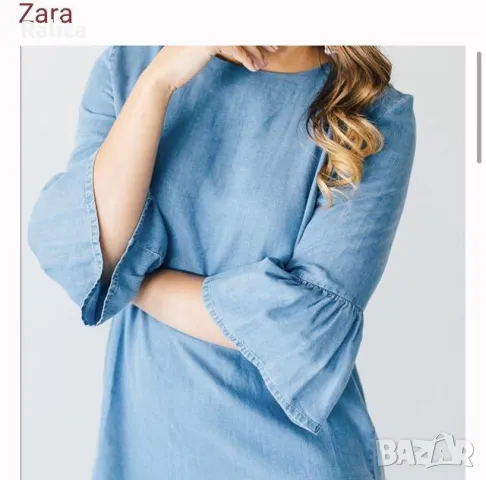 Zara рокля деним, снимка 3 - Рокли - 46878187