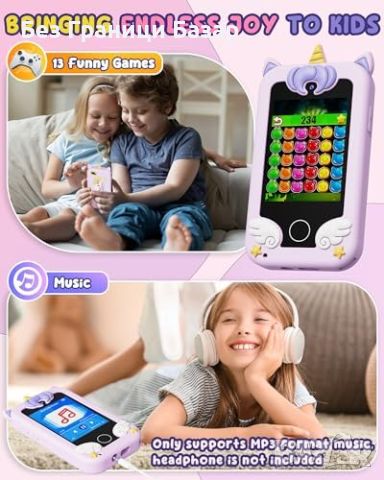 Нов Образователен Смартфон с Игри и Музика за Деца играчка телефон, снимка 6 - Образователни игри - 45177908