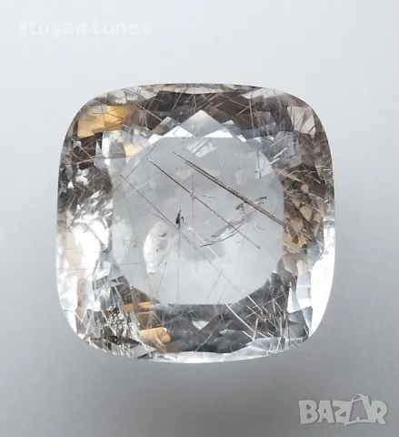 Огромен рядък рутилов кварц със златни игли - 43.41кт.! Нов!, снимка 8 - Други - 50062580