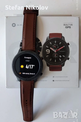 Продавам Amazfit gtr 47mm , снимка 5 - Смарт часовници - 53878052