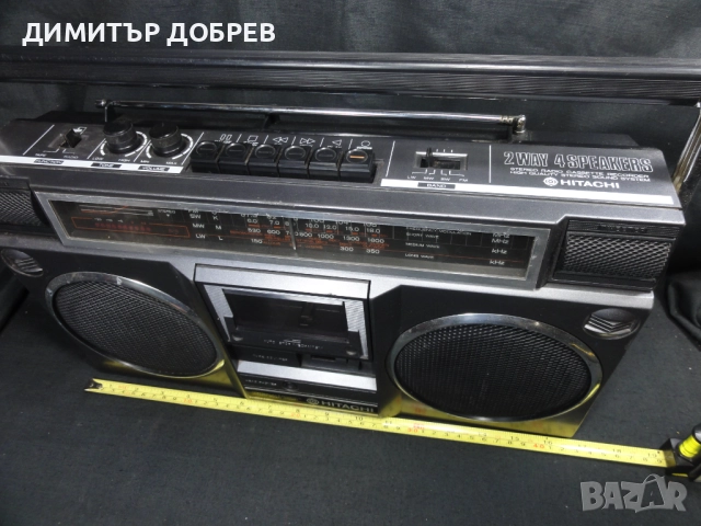 СТАР РЕТРО РАДИО КАСЕТОФОН HITACHI TRK-7011E, снимка 9 - Радиокасетофони, транзистори - 52237961