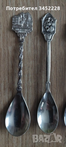 лъжички за колекционери 4 броя , снимка 3 - Антикварни и старинни предмети - 53212227